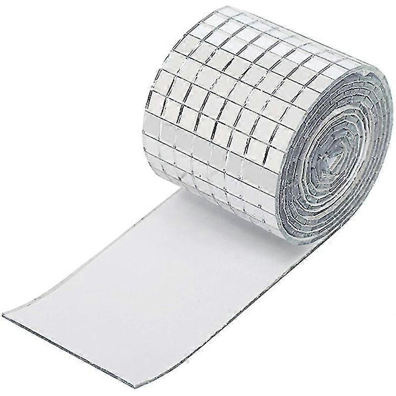 Mirror Tile Sticker Silver Self Adhesive Glass Mini Square