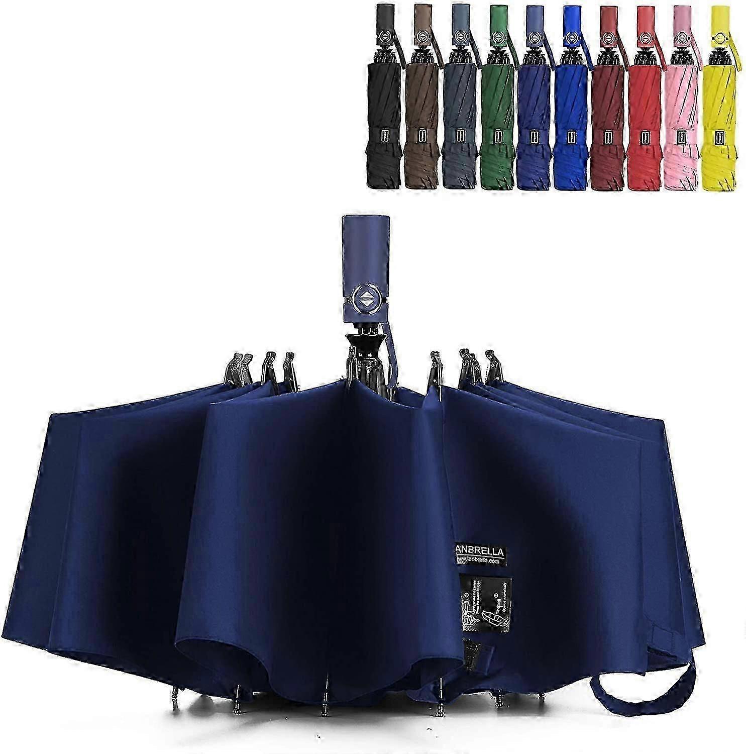 Umbrella Windproof Travel Umbrella Compact Folding Reverse Umbrella
