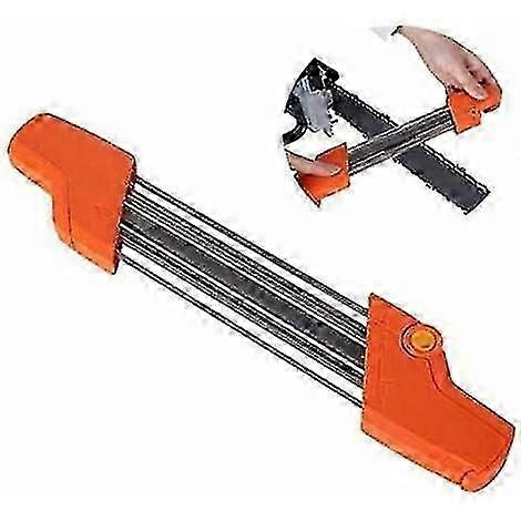 Chainsaw Chain Sharpener, Easy File 2 In 1 Convenient Chainsaw Chain Sharpener 5/32p Steel 4.8mm Chain Grinding Tool