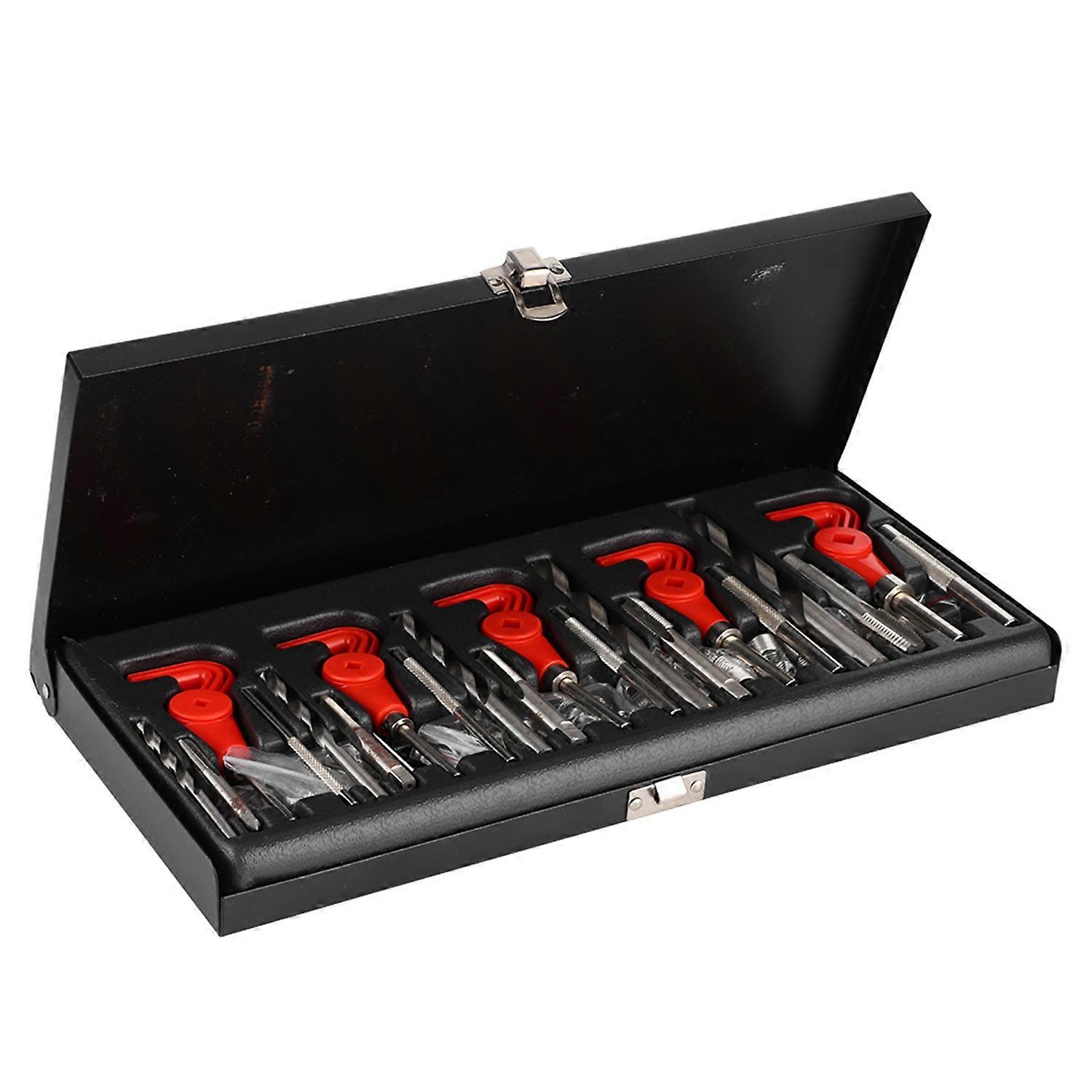 131pcs Metric Damaged Thread Rethread Repair Set M5 M6 M8 M10 M12 for Car Automotive