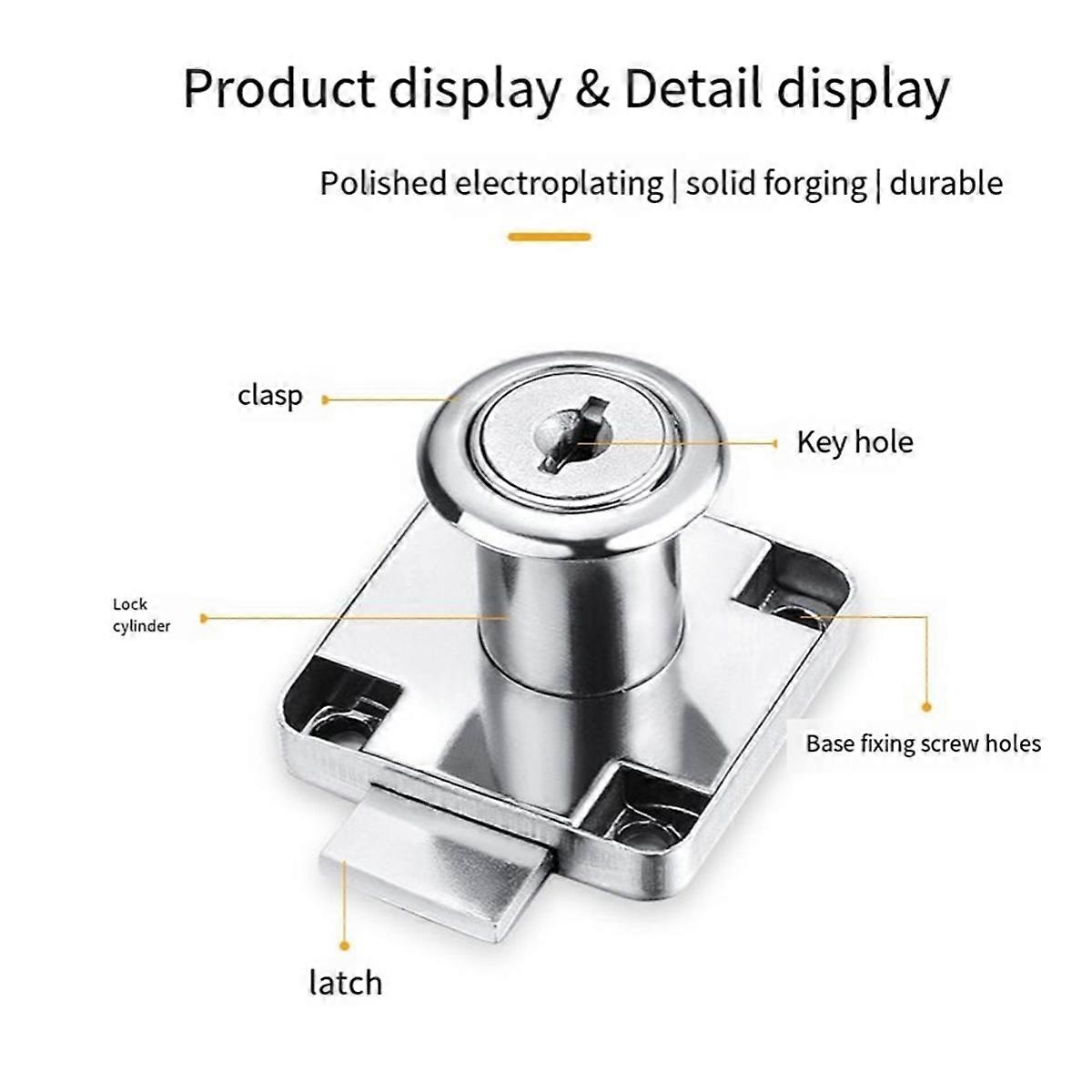 Office Desk Drawer Lock Anti Theft for Cabinet Door Lock Long Core