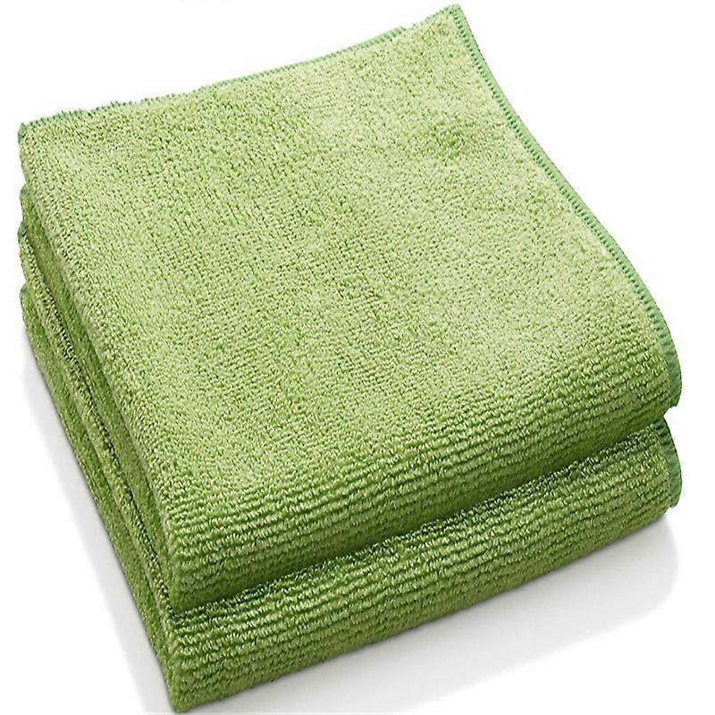 8 pcs Microfiber Cloths, Versatile Reusable Cleaning Cloths for Kitchen, Outdoor (Green)