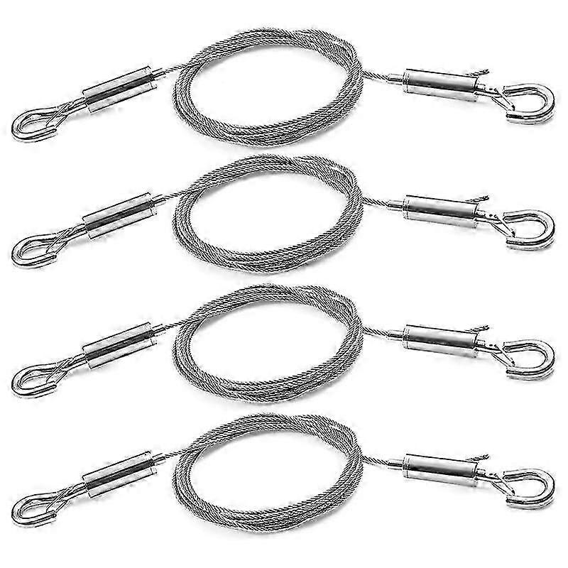 Adjustable Picture Hanging Wire 4PCS Mirror Frame Kit - Heavy Duty Stainless Steel Wire Rope 3 Mete