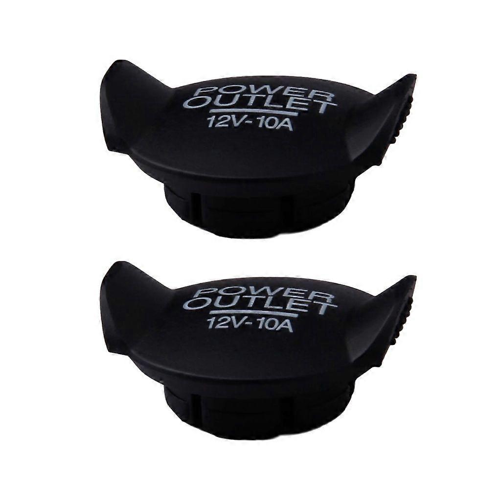 2Pcs Car Lighter Outlet Cover Dustproof 12V Power Socket Plug Caps
