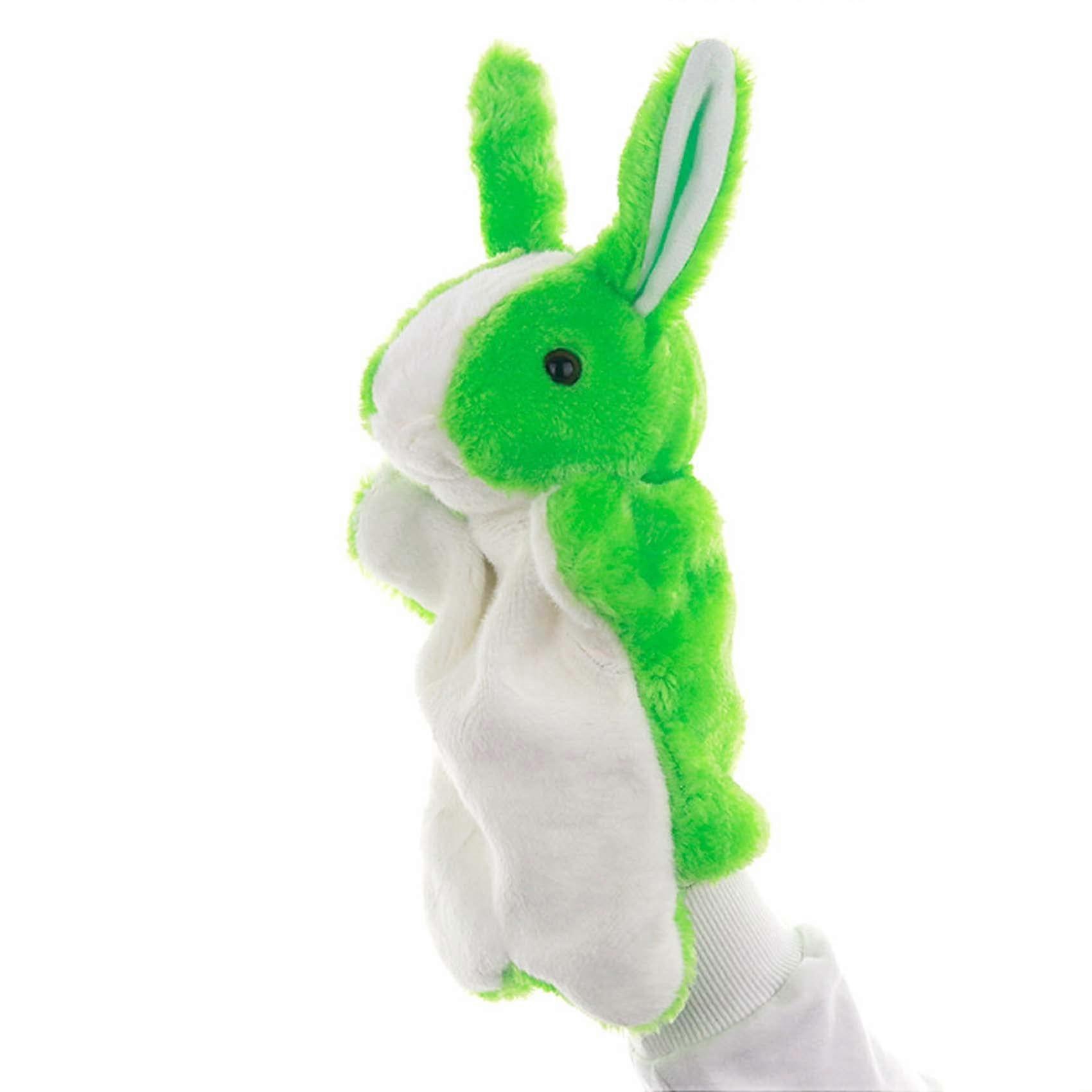 Bunny Rabbit Plush Animals Toys for Puppets Imaginative Play, Soft Fabric, 12-Inch, Ideal for Storytelling
