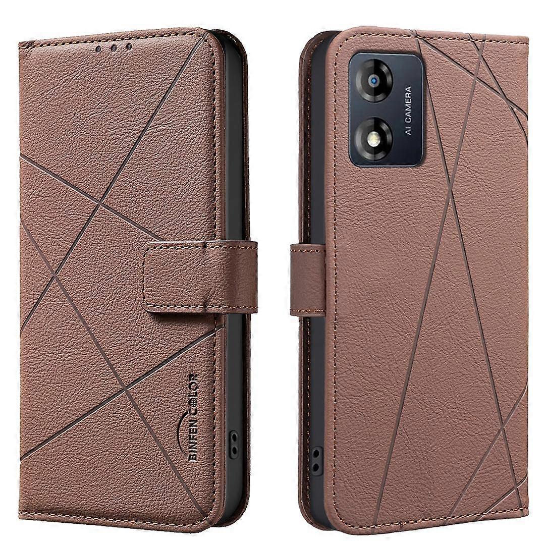 Geometric Pattern RFID Leather Phone Case