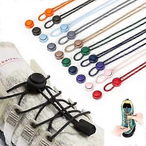 Solid Color Shoelaces with Drawstring - Effortless Tie for Your Shoes