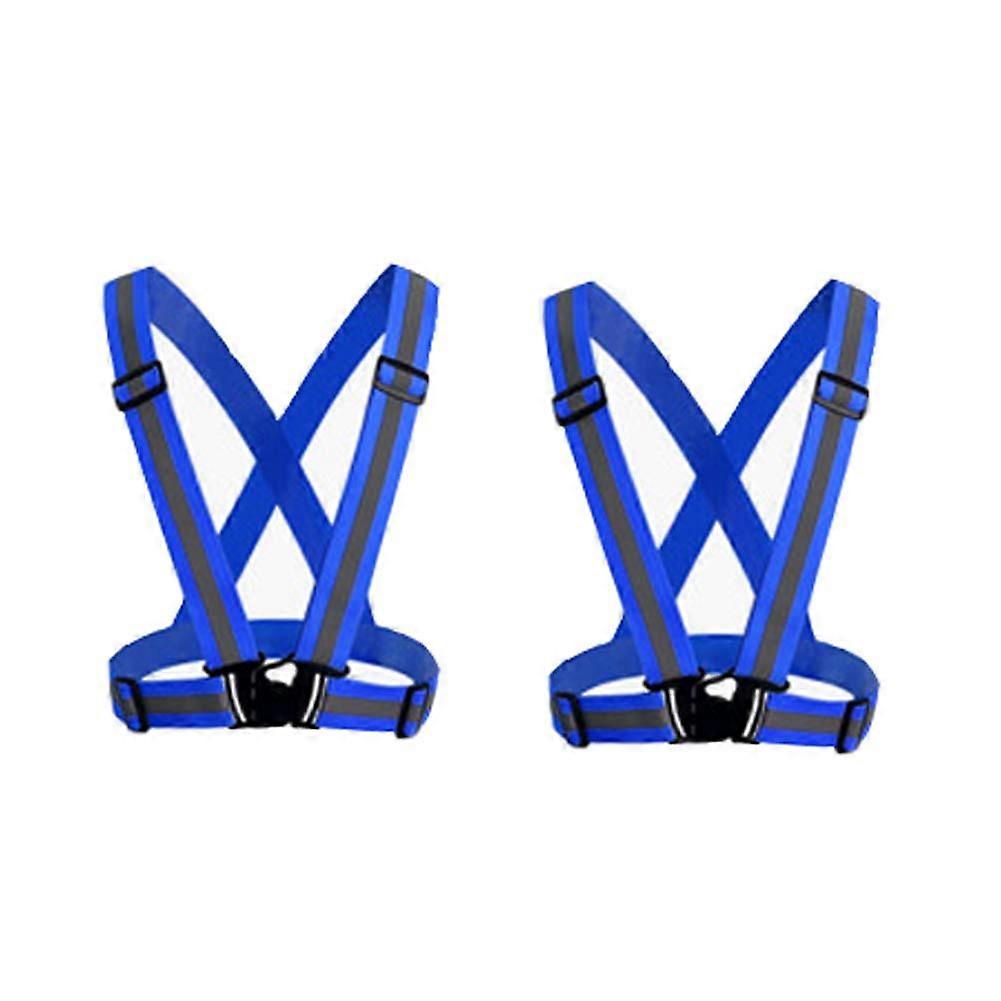 Reflective Vest For Outdoor Activities, Adjustable Design With Elastic Straps Ensures High Visibility In All Weather Conditions, Safety Gear