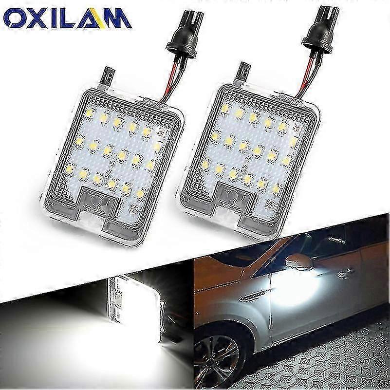 6000k-bienvenue Canbus Lamp For Mirror, 2x, For Ford Focus Mk3 Mk2 Mondeo Mkiv Mkv Kuga C-max Escape S-max