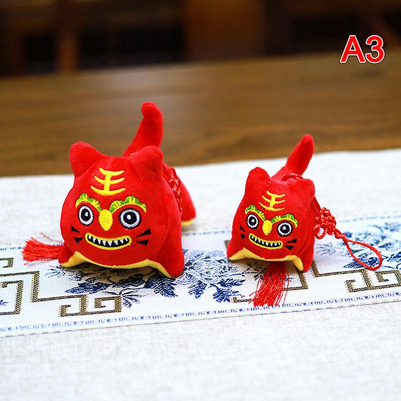 2022 Year Of The Tiger Chinese New Year Zodiac Plush Tiger Toys Pendant Random