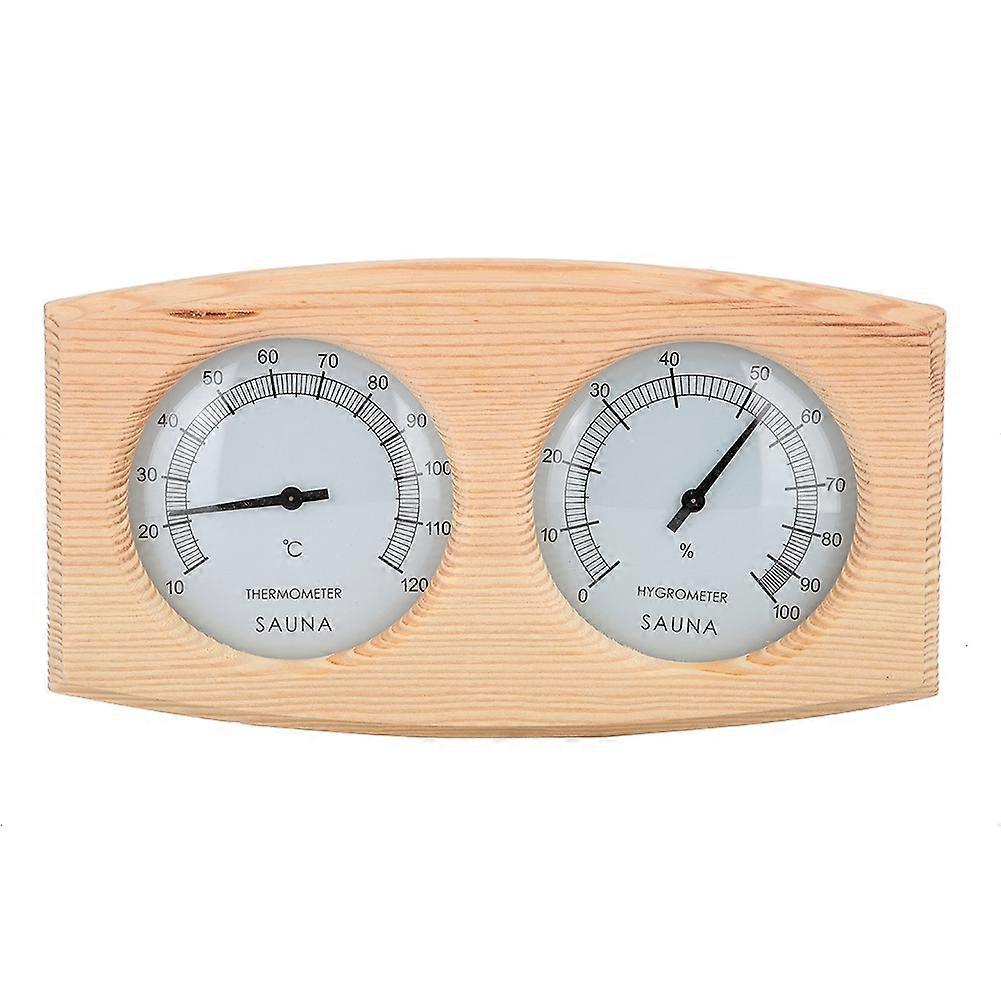 Spruce Hygrometer Thermometer Humidity Monitor Gauge 2-in-1 Monitor for Sauna Room