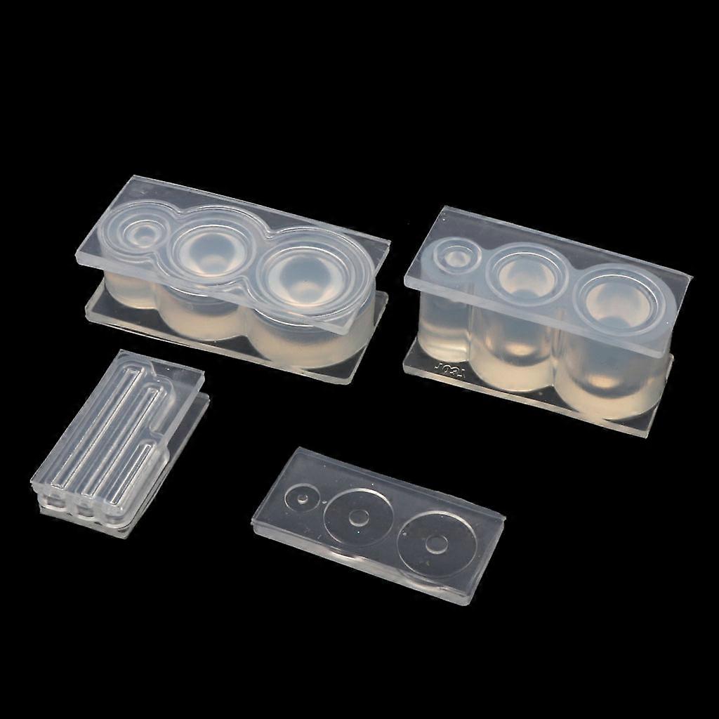 מיני עובש עבור תבניות שרף צנצנת תבניות שרף סיליקון תכשיטי מיכל אחסון DIY מלאכת יד כלים לילדים עיצוב הבית לבן