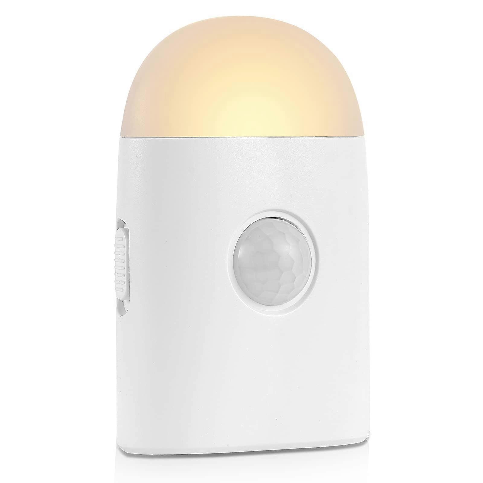 Motion Sensor LED Night Lights Warm White, Adjustable Brightness, Rechargeable Battery, Hook and Stick-On for Cabinet, Closet, Stairs