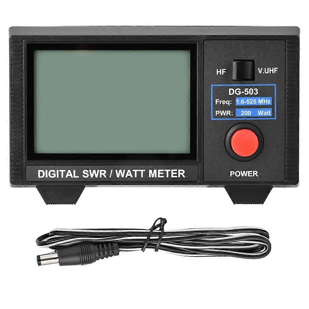 Wattmètre numérique DG‑503 LCD 3,5 pouces SWr 1,6-60 MHz/125-525 MHz pour radios bidirectionnelles