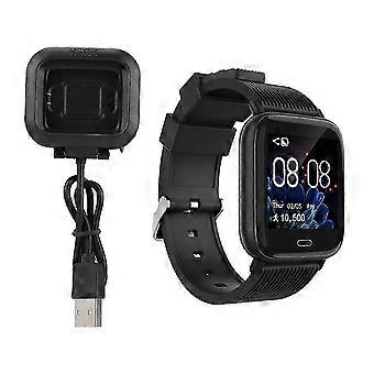 Tela colorida TFT de 1,3 polegadas esportiva pulseira à prova d'água monitor de sono de freqüência cardíaca relógio inteligente (azul)