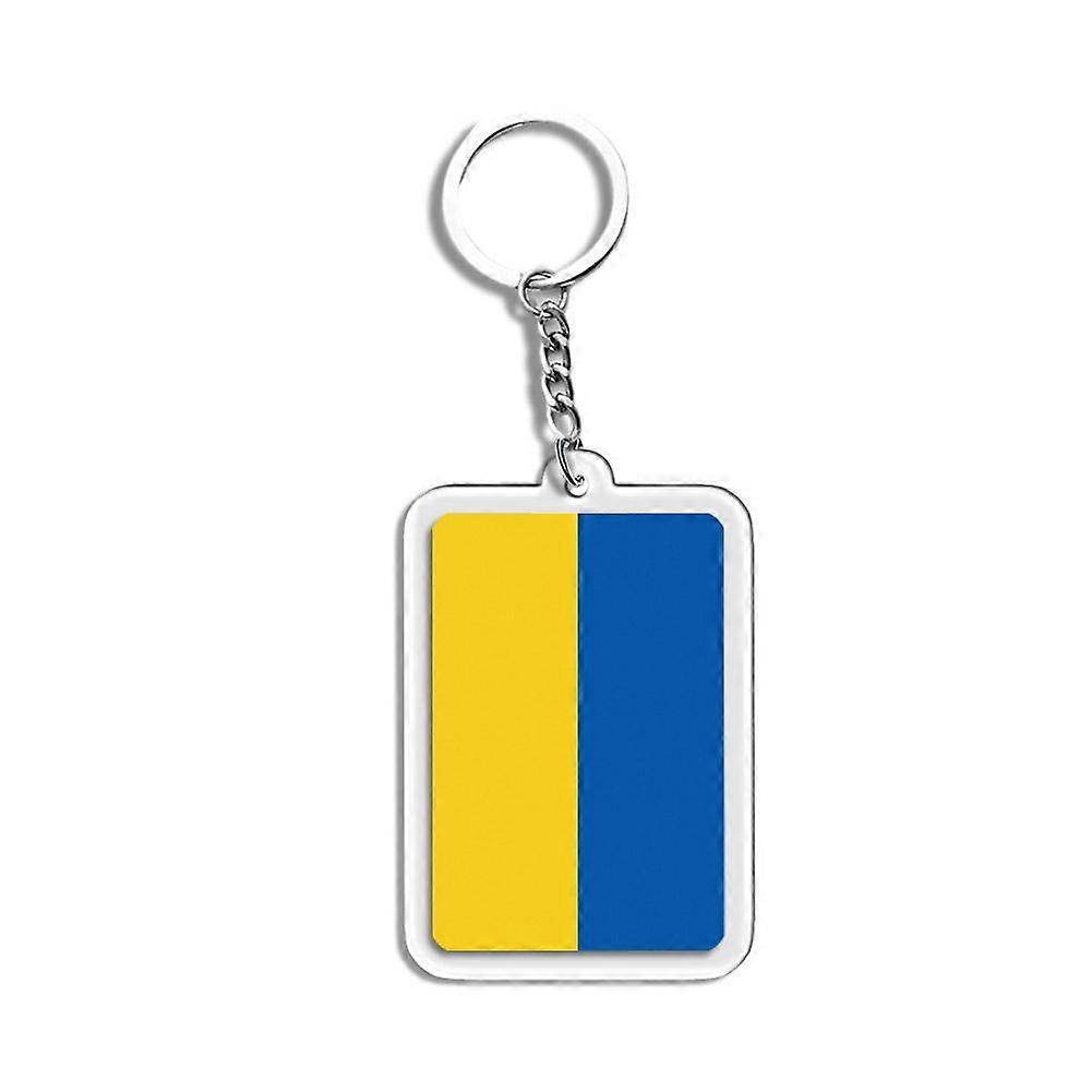 Ukraine Country Flags Keychain Acrylic Key Chain Keyring