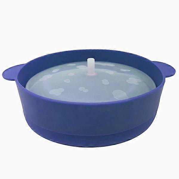 Microwave Popcorn Silicone Foldable DIY Bucket Bowl Dark Blue