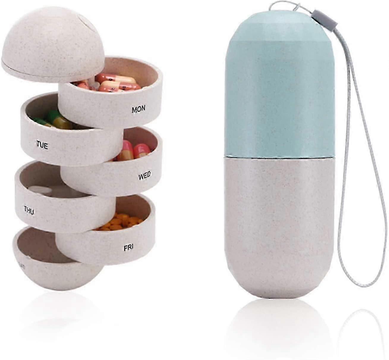 Weekly Pill Organizer Travel Pill Box