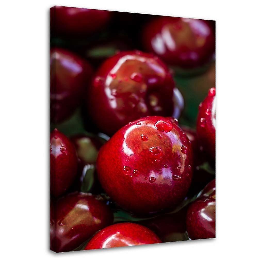 Impression sur toile, Cerises juteuses - 70x100
