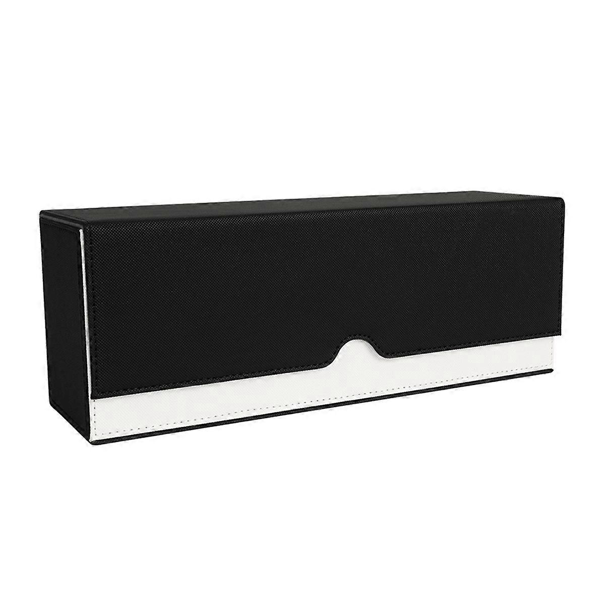 Magnetic Suction Card Organizer Trading Card Deck Box Holder Collectible Game Case Black