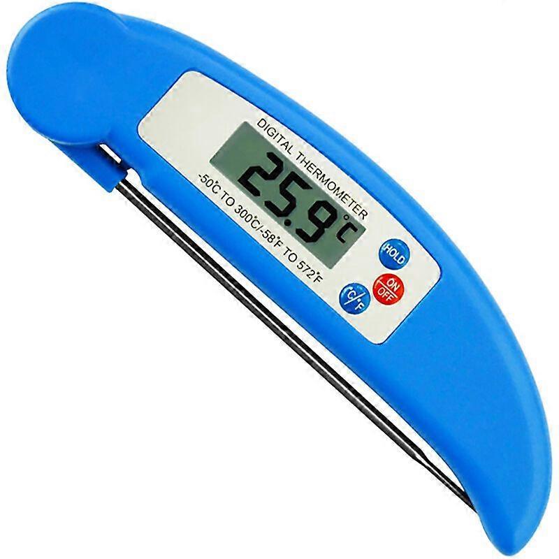 Electronic Probe Thermometer for Kitchen Food (Blue)