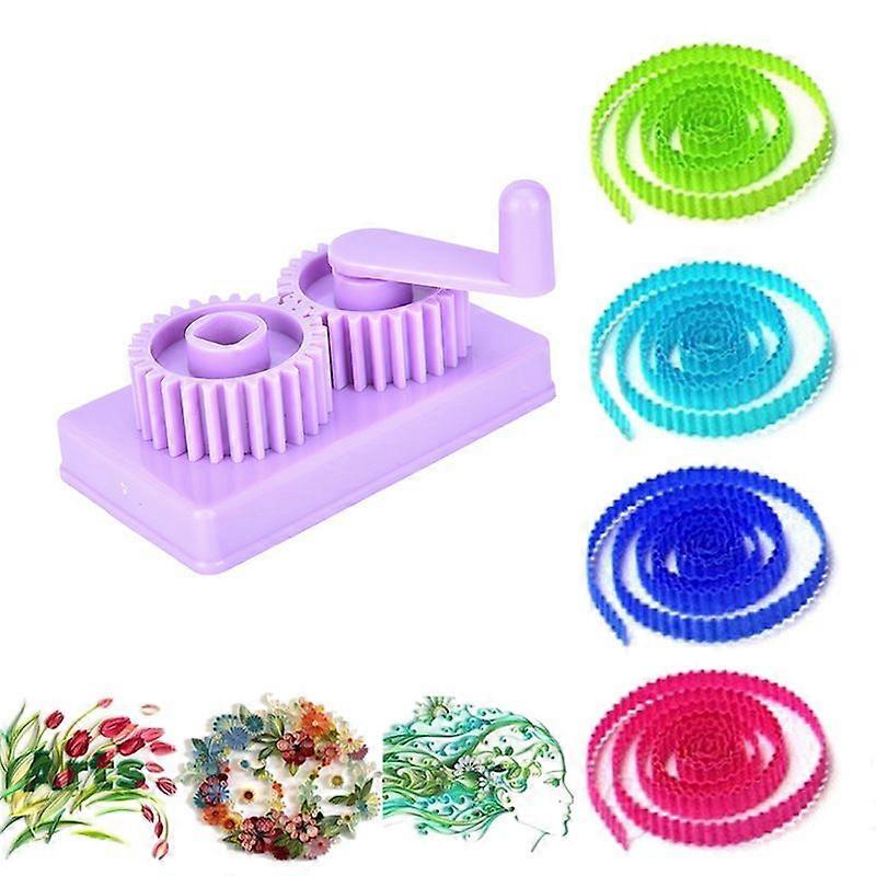 Paper Quilling Crimper, Paper Wave Making Tools,Plastic Paper Crimper Machine Quilled Handmade DIY Art Tool,Artwork Crimping Tool