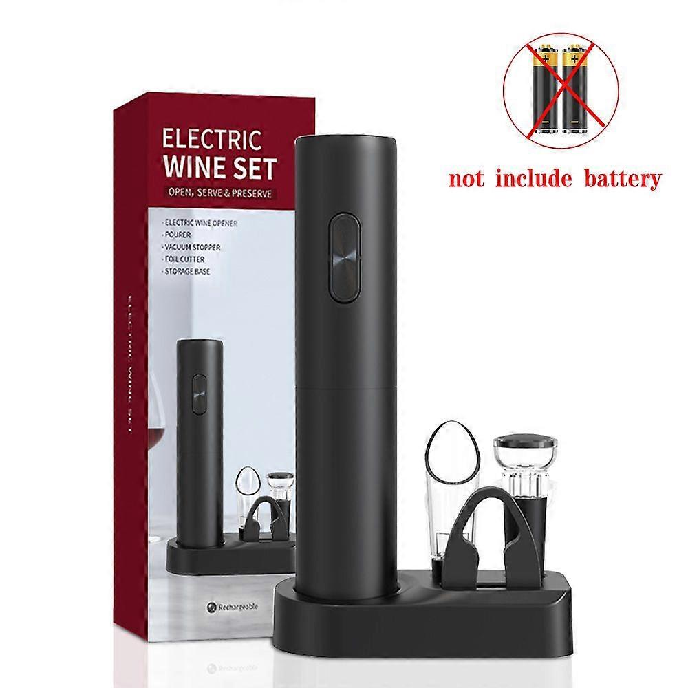 SSRGV Rechargeable Electric Wine Bottle Opener Corkscrew Set One-click Button Automatic Red Wine Pourer for Home Tools Bar Wine Lover