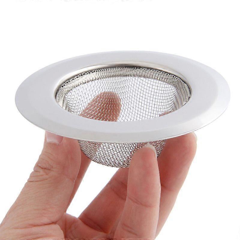 1Pc Kitchen Sink Strainer 9CM Stainless Steel Sink Drain Cover Drainer Basin Filter Mesh Sink Strainer for Bathroom ShowerCraft Pipe Cleaners