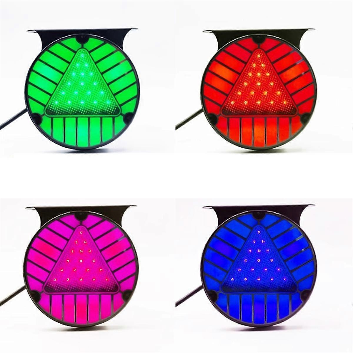 12v24V Motorcycle Pilot LED Brake Driving Flash Warning Tail Light