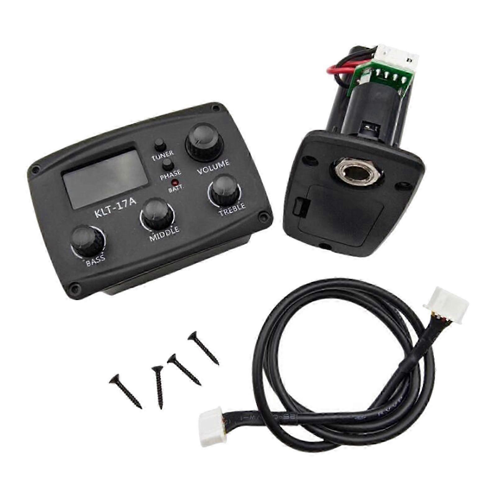 Guitar EQ Equalizer Pickup, Musical Instrument,Equalizer Tuner Piezo Pickup Luthier DIY Parts Guitar Pickup, EQ Equalizer