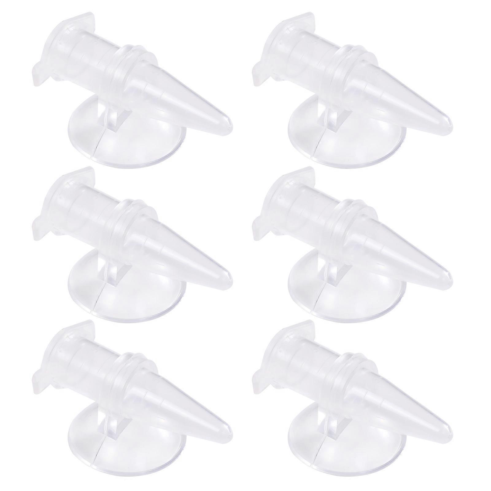 Pack of 6 Transparent Shrimp Feeders for Fishtanks Convenient Installation Observation Feeding Cups for Fishtanks