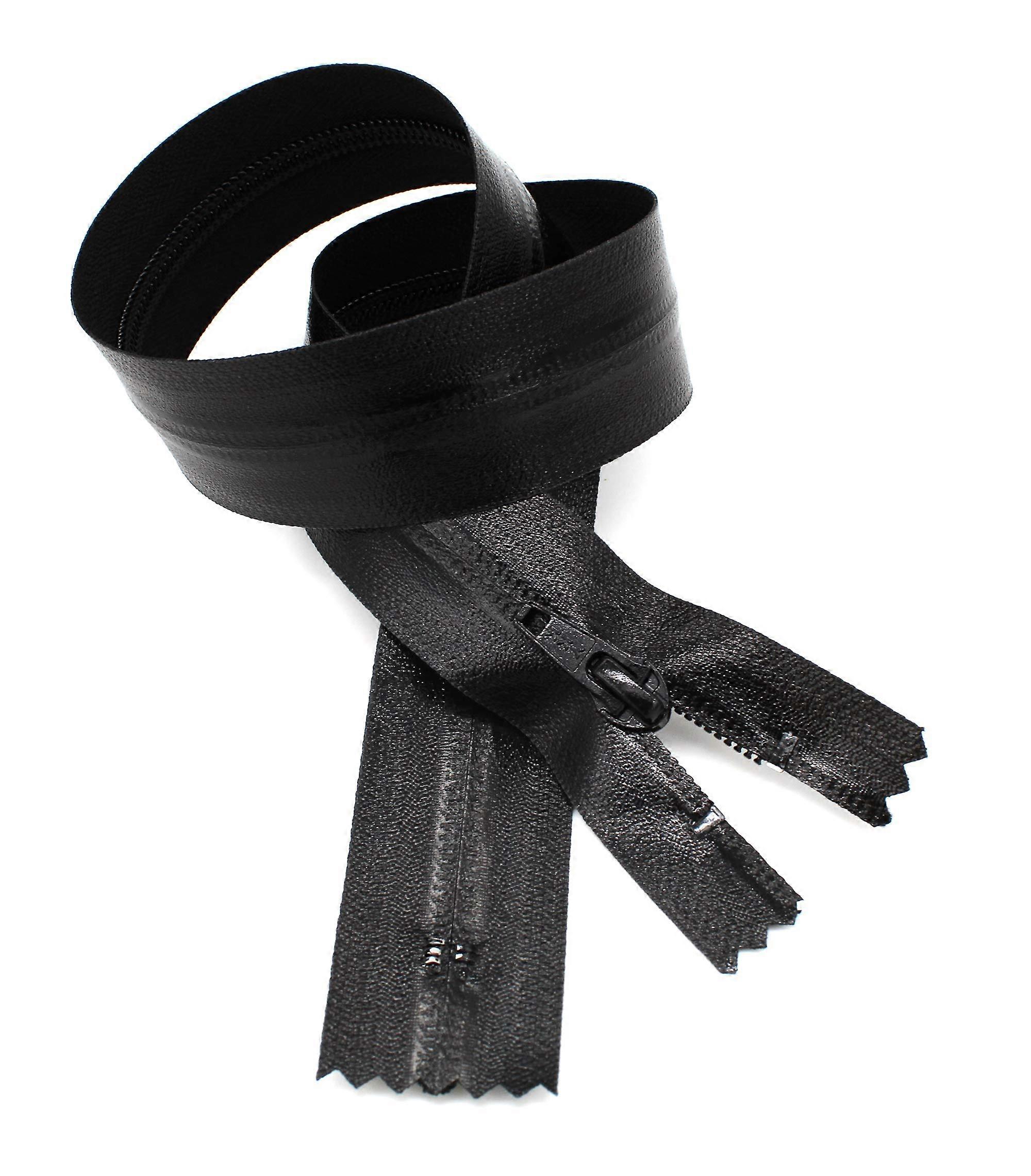 Water Resistance Zipper #5 Closed Bottom 36 Inch Black Zipper for Outdoor Gear and Apparel (1 Zipper/Pack)