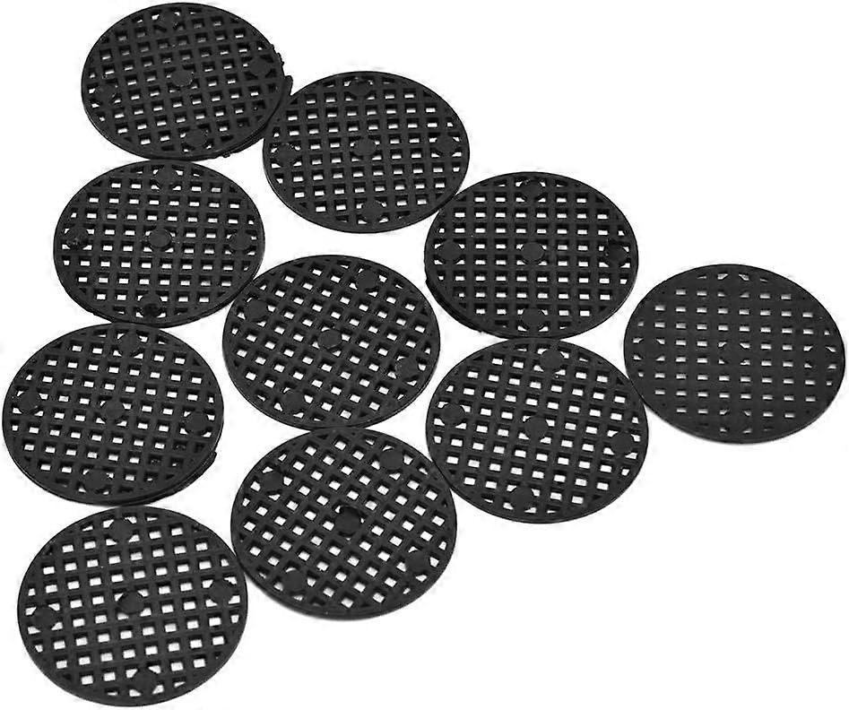 10pcs Gardening Flower Pot Hole Mesh Mat Pad Potting Bonsai Bottom Grid Mat(Diameter: 4.5cm)
