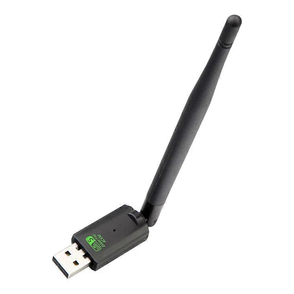 Dual Band USB wifi 650Mbps Adapter 2.4GHz 5GHz WiFi with 2 Antenna PC Mini Computer 600Mbps Network (Options 650M 4)
