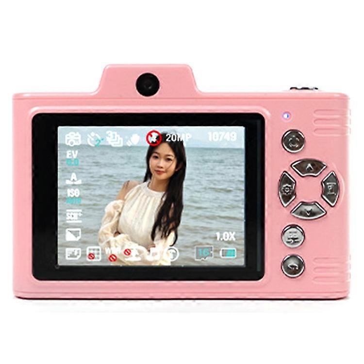 H8S 2.8 Inch Digital Camera HD Dual Lens Video Recording CCD Camera with 64G TF Card + Card Reader