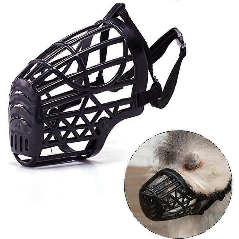 Dog Muzzle, Basket Cage Muzzle for Small, Medium, Large Dogs to Stop Barking, Biting and Chewing Black 5