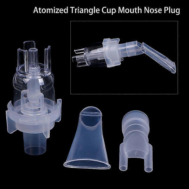 3Pcs Universal Atomized Cup+Mouthpiece+Nose Pipe Nebulizer Replacement Kits