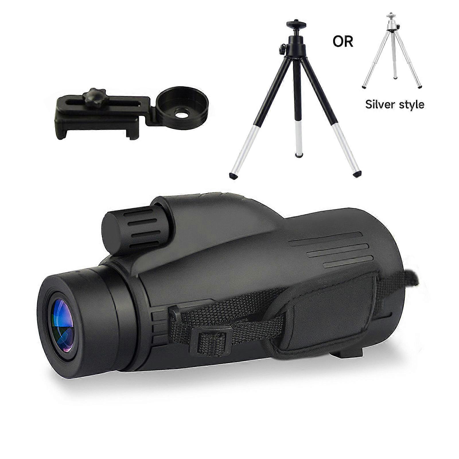 High-Definition Monocular Telescope Portable Professional Telescope with Hand Strap Waterproof Monocular for Adults