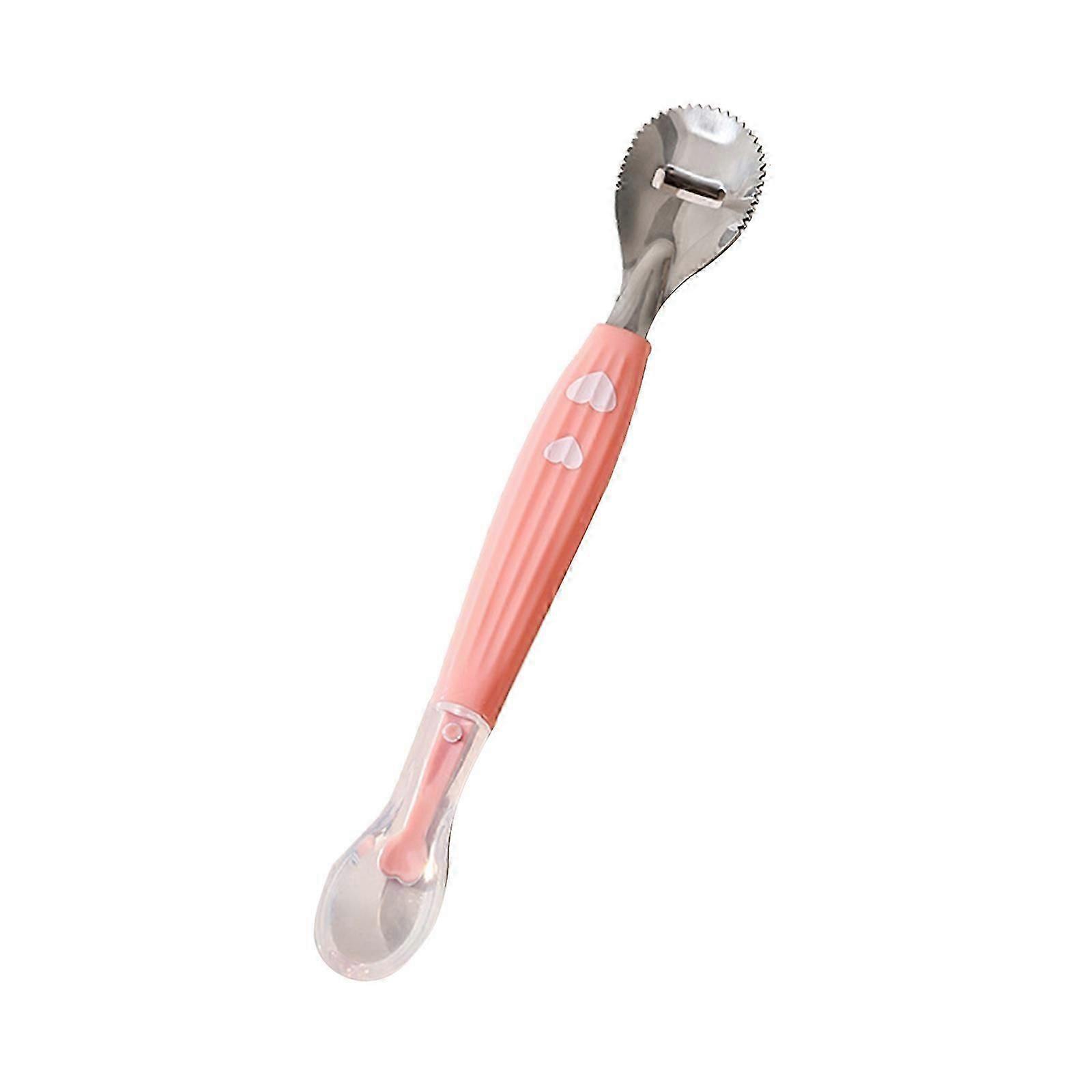Dual-Head Baby Spoon Food Feeding Spoon for Fruit Puree Making Toddler Multipurpose Food Feeder Spoons Safe Tableware