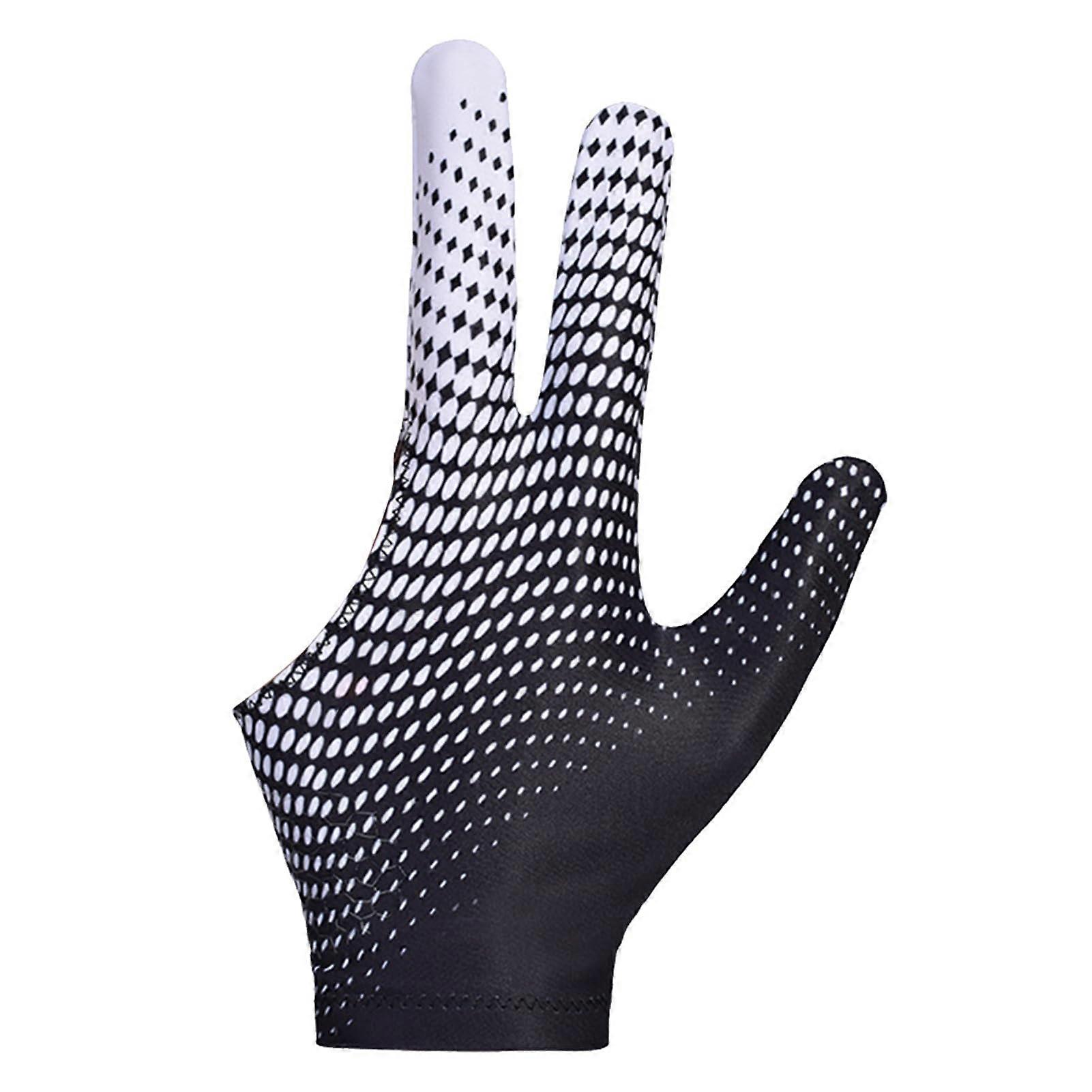 Billiard Gloves, Pool Gloves for Men, 3Finger for Left or Right Hand, Breathable
