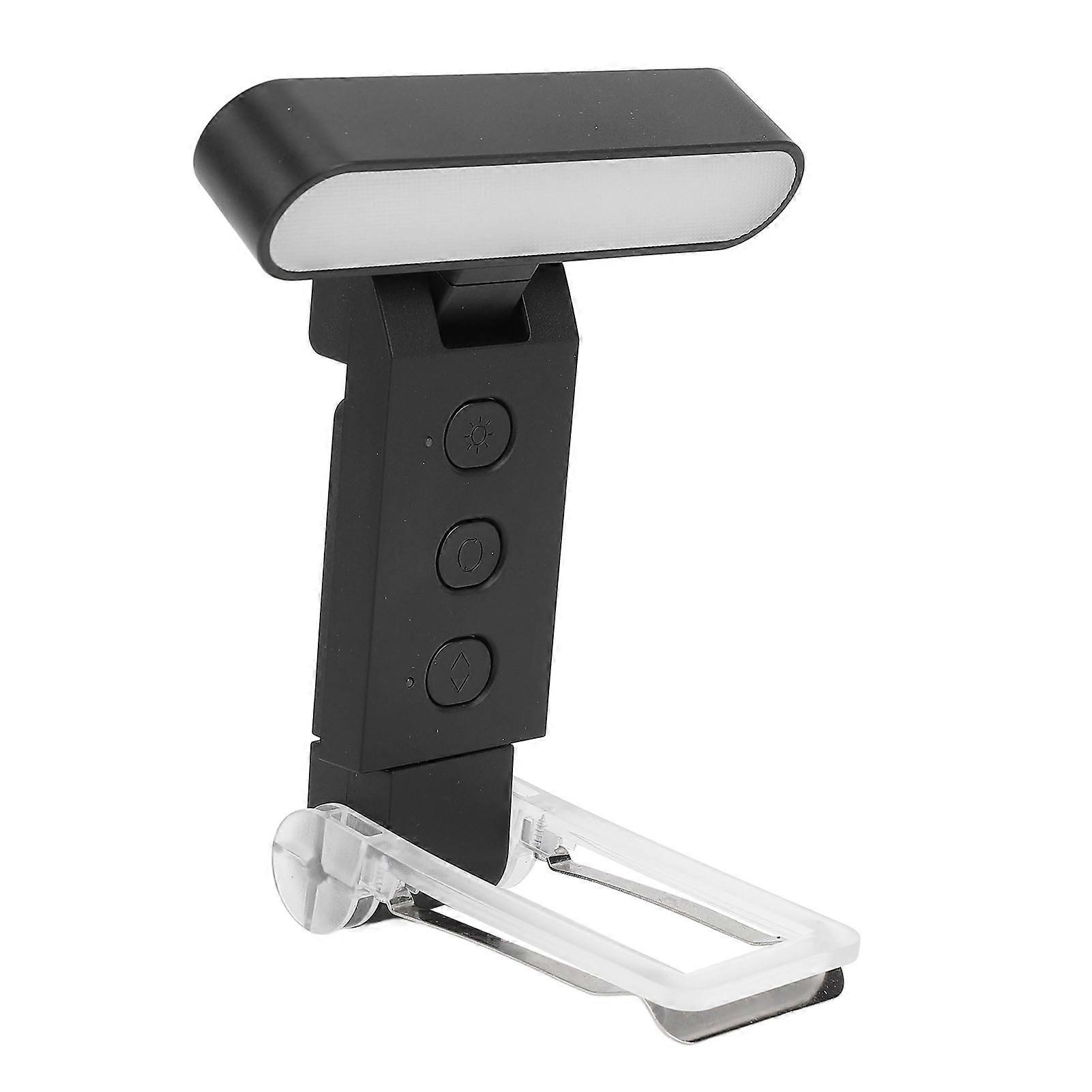 USB Rechargeable Foldable LED Book Light - 5 Colors, 6 Brightness Levels, Timer