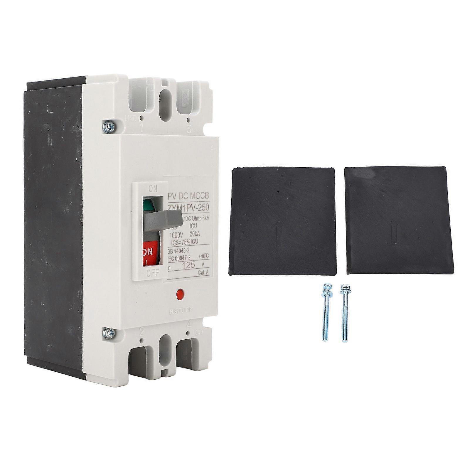 High quality  DC Molded Case Circuit Breaker Switch 1000V 2P Battery Protection