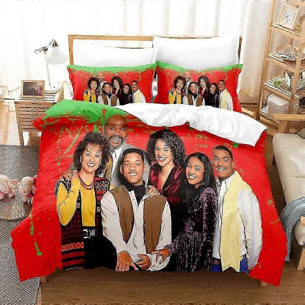 Bed Sheets Set Suitable for A Fresh Prince-inspired Bedding Collection, Includes Duvet Cover, Quilt Cover, Pillowcase, and Comforter for Boy