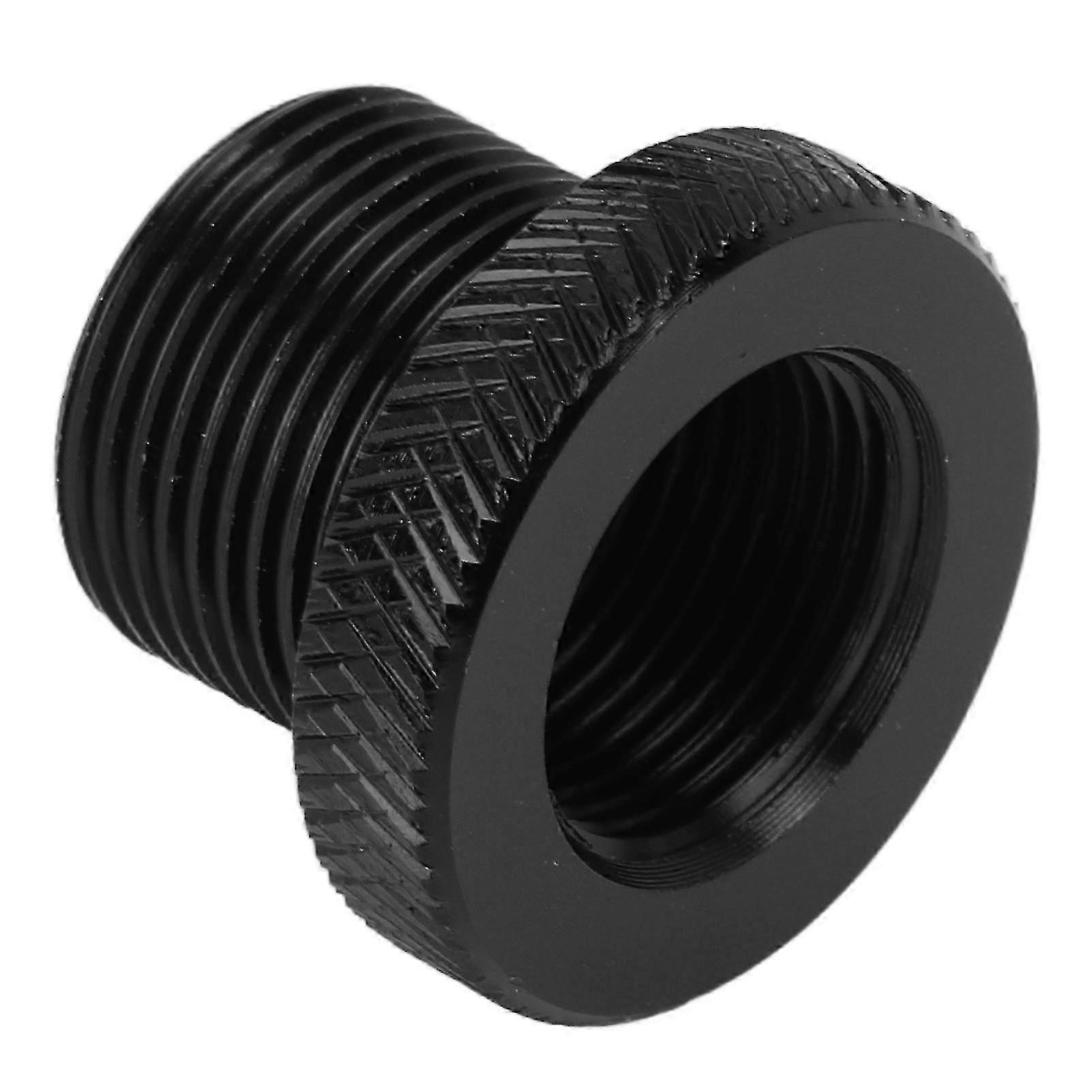 Universal Car Oil Filter Adapter Metal Black Threaded Connector for Automotive Accessories