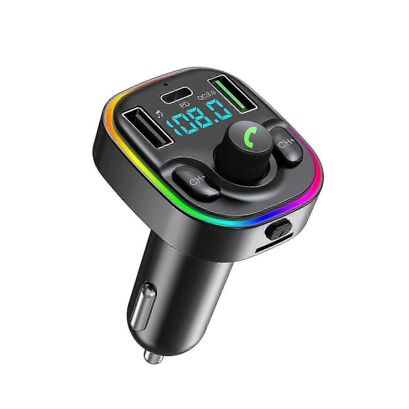 Bluetooth FM Transmitter Car Adapter for Charging Compatible with Various Vehicle Models