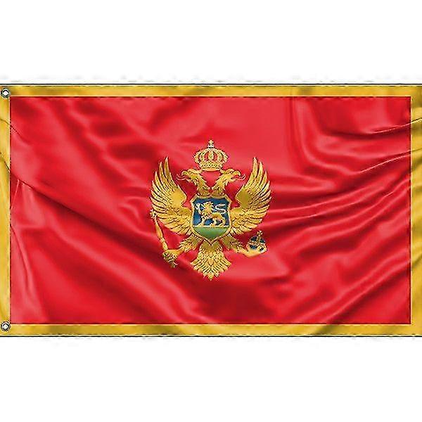 Montenegro Flag 3x5 Ft & 4x6 Ft - Durable Polyester with Unique Design - TTQ313
