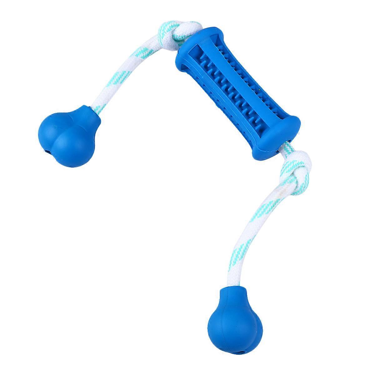 Small Puppy Teething Toys Dog Tooth Brush Blue Plastic 1Pack