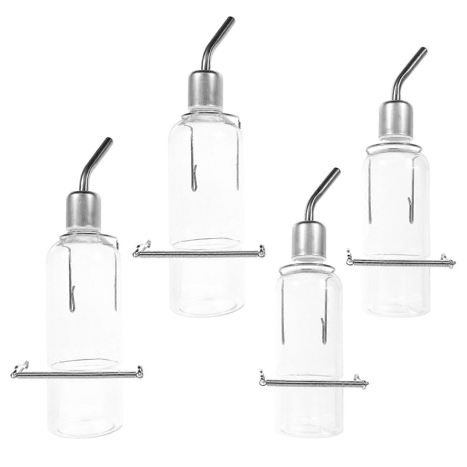 Household Bunny Waterer Hanging Hamster Bottle For Small Pets Easy Drinking Transparent Plastic
