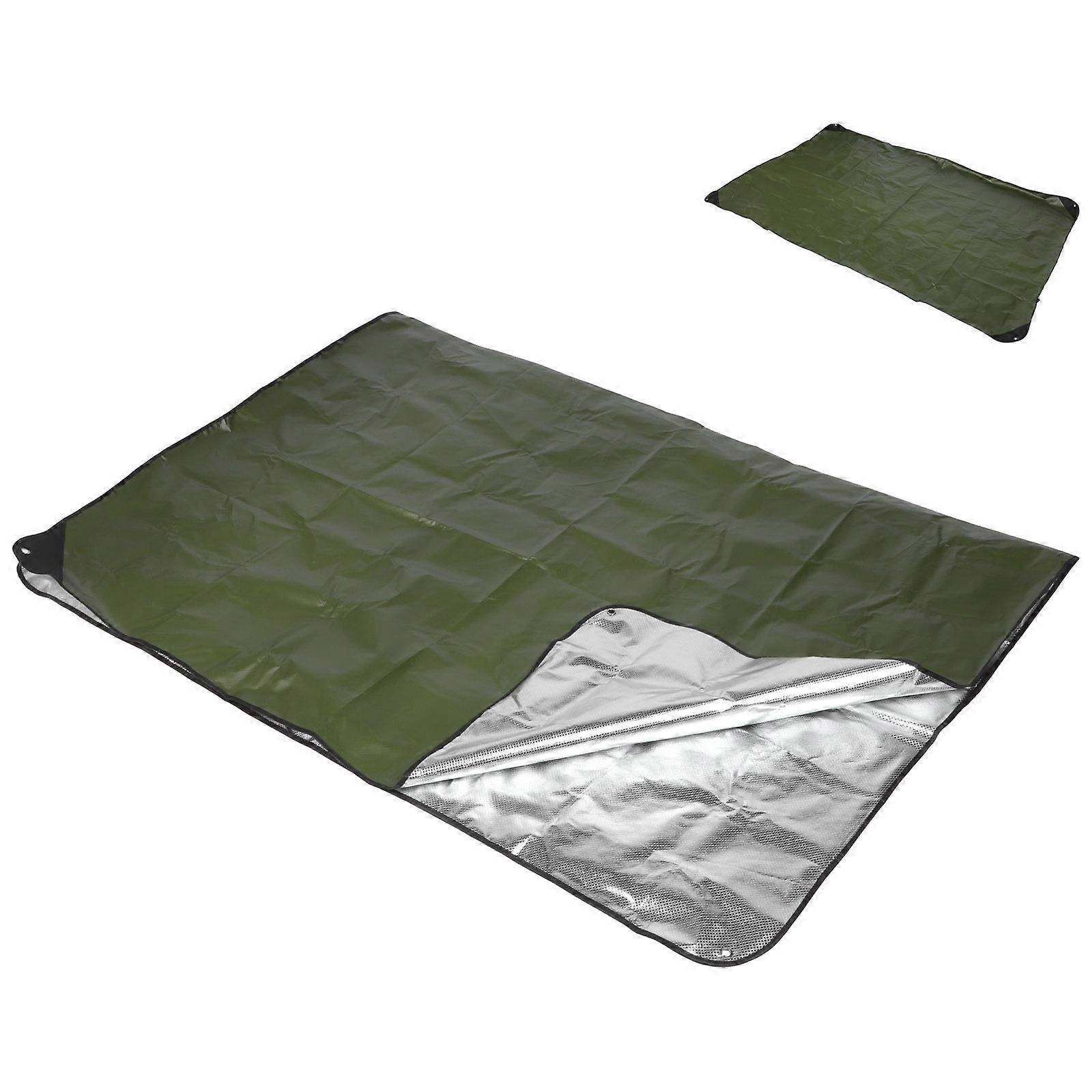 Thickened Emergency Blanket Windproof Camping Survival Mat for Hiking, Picnic, Outdoor Thermal Insulation, Awning Cloth