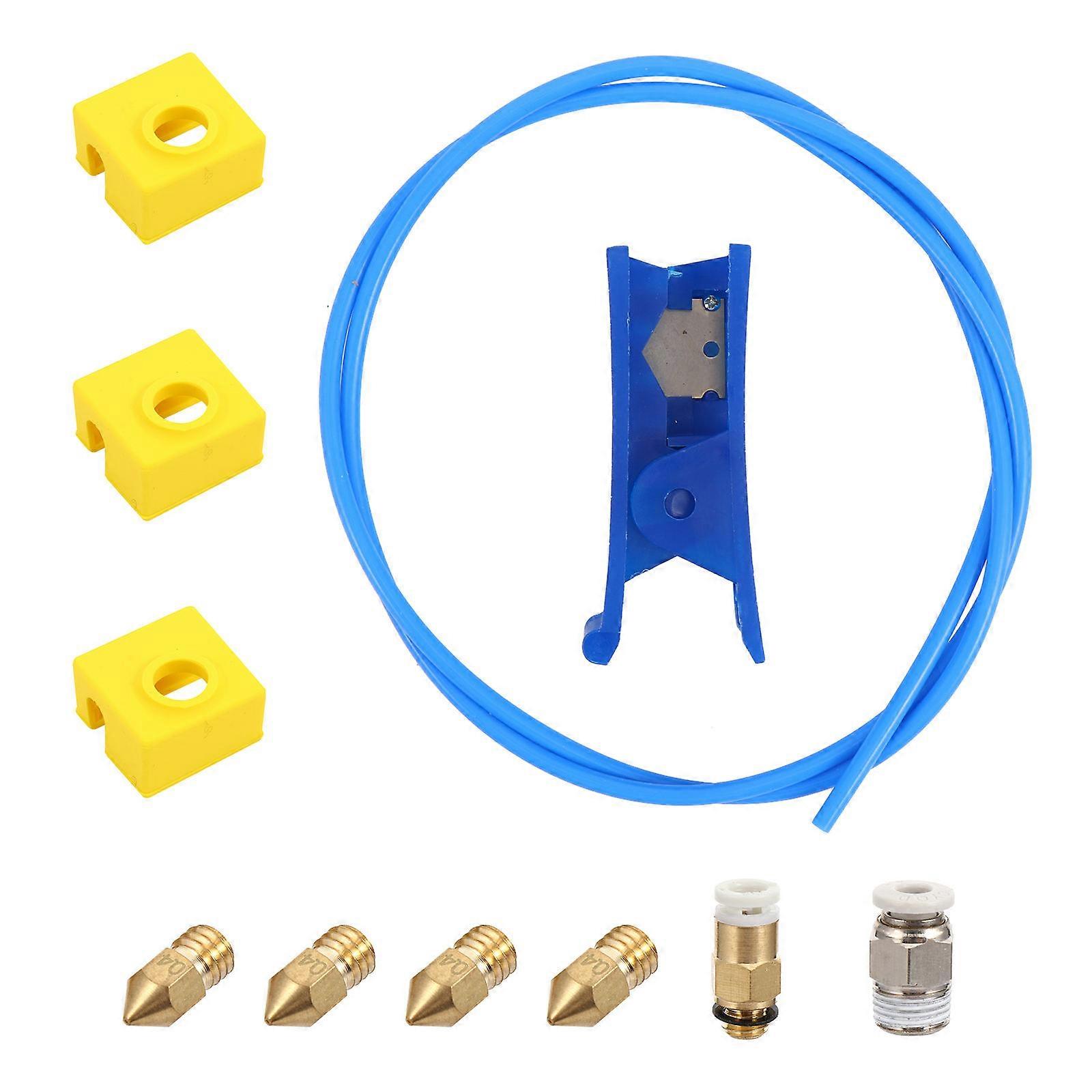 PTFE Adapter Tubing Connectors For 3D Printer Parts Low Thermal Conductivity Corrosion Resistance 1Set